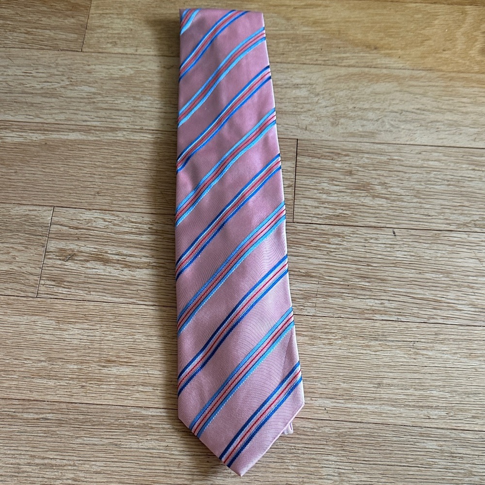 Classic Pink Striped Men's Tie